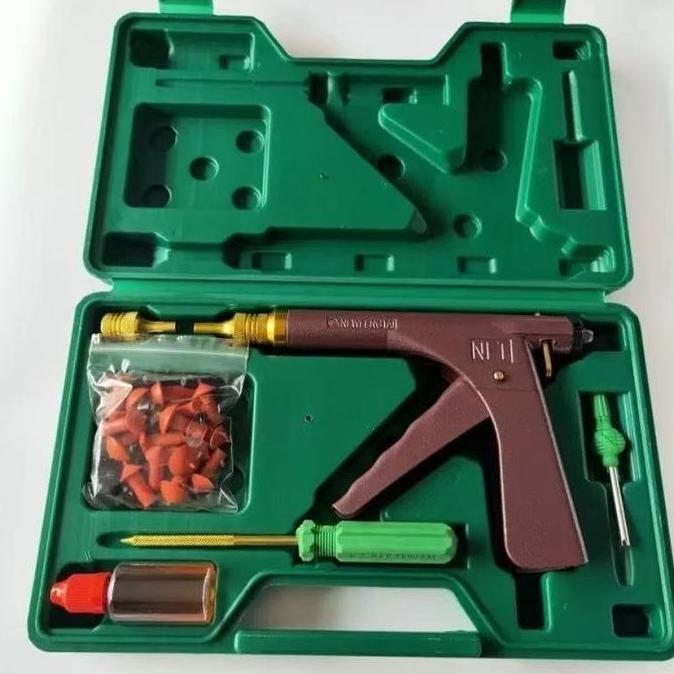 ALAT TAMBAL BAN TUBLES TIRE TOOL REPAIR GUN SET TUBELESS PISTOL TEMBAK TAMBAL BAN TUBLES