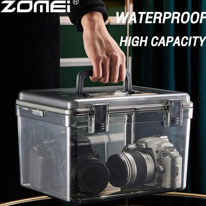 OUTLETMERDEKA8 - KOTAK TAHAN LEMBAB KAMERA DIGITAL DRY BOX KAMERA 3 IN 1 SET FREE SILICA GEL DAN HIG