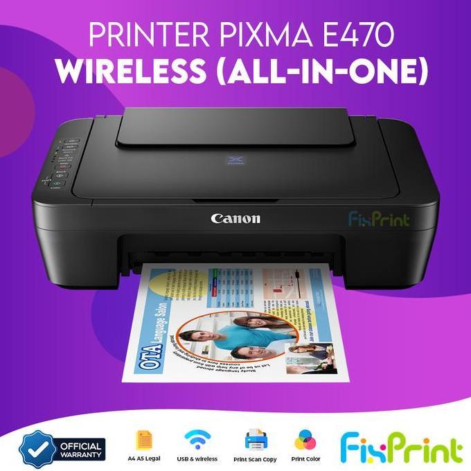 Rassdam123 - Printer Pixma Canon Mg257S All In One Multifunctions 3 In 1 Printer E47 Print Scan Copy