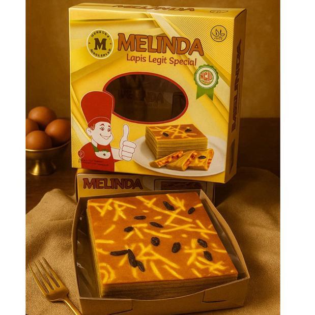 lapis legit spesial VAKUM butter kismis melinda 17x17cm 800gram fresh from oven Termurah