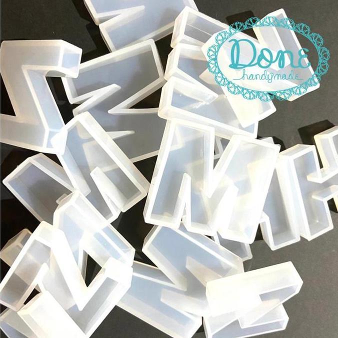 ALPHABET MOLD HURUF ABJAD CETAKAN CLAY CETAKAN RESIN CETAKAN FONDANT