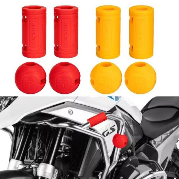 MOTOWOLF CRASHBAR BUMPER PROTECTOR ENGINE GUARD RUBBER PELINDUNG MOTOR MOTOWOLF PB1
