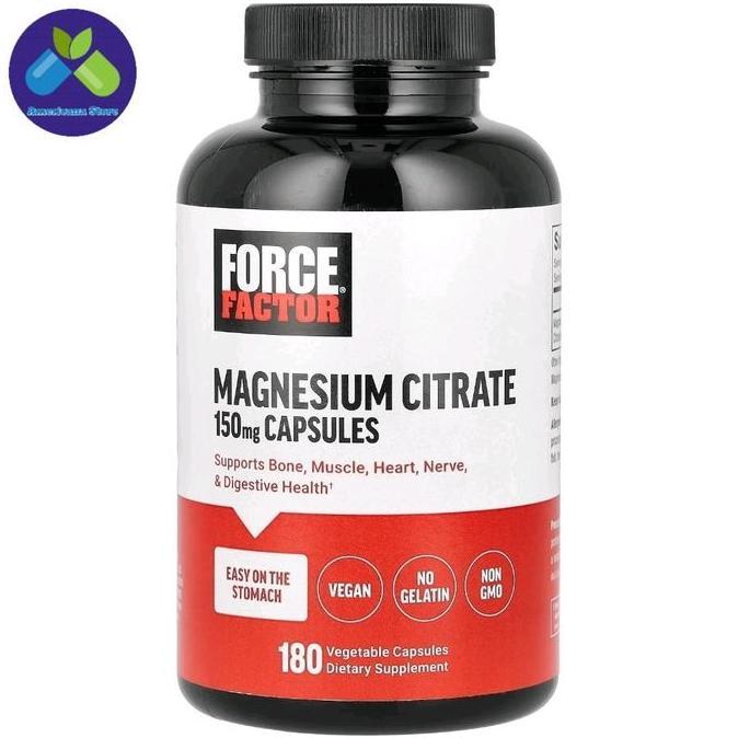 Force Factor Magnesium Citrate 150 mg 180 Veg Capsules