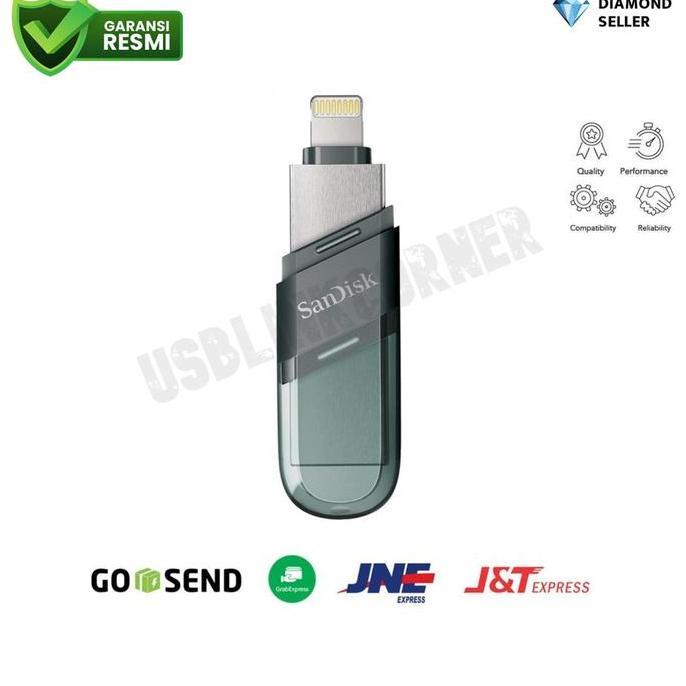 BEBAS ONGKIR - Sandisk Ixpand Flip USB Flash Drive 256GB OTG For Iphone - ORIGINAL