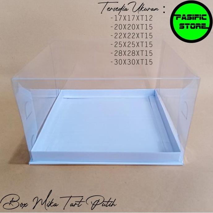BOX KUE TART MIKA PUTIH