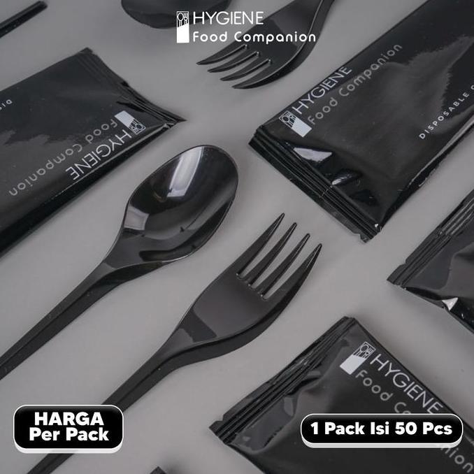 Gasyuk- Set Sendok Garpu Plastik Premium / Sendok Set Hygiene Premium Lengkap