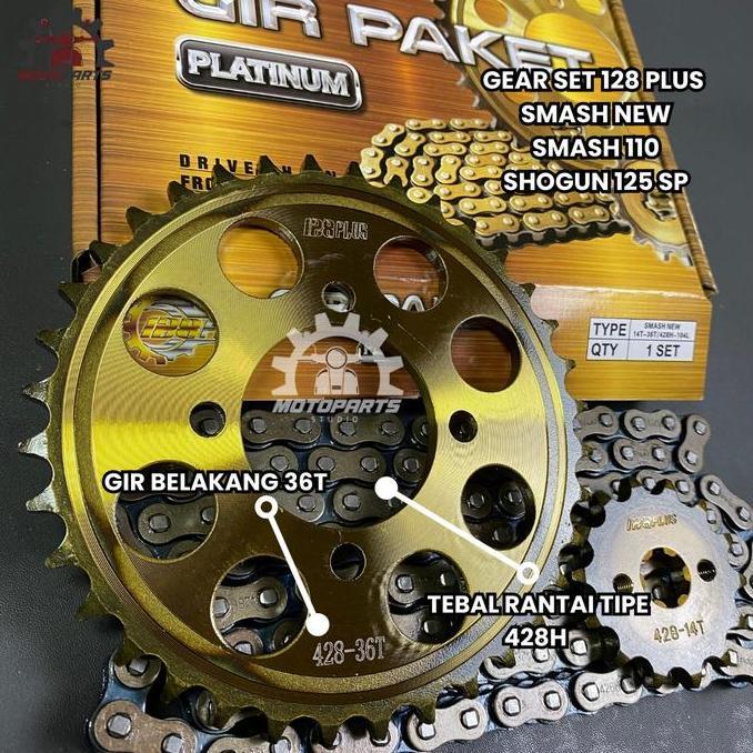Promo GEAR GIR SET GIR PAKET SMASH NEW SMASH TITAN SHOGUN 125 SP SHOGUN LAMA Gold Motorcycle Diskon