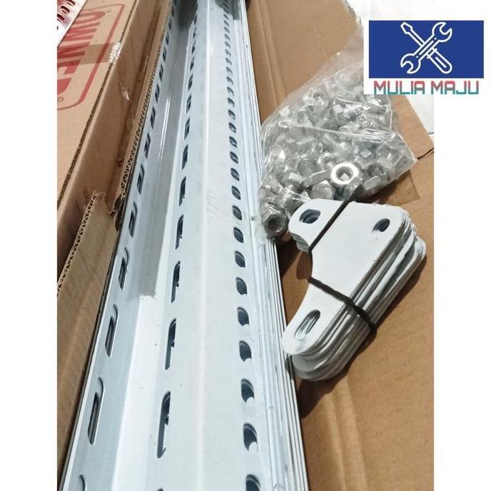 Handbyt- Besi Siku Lubang 1,3Mili Owner Putih / Besi Siku Lubang Putih