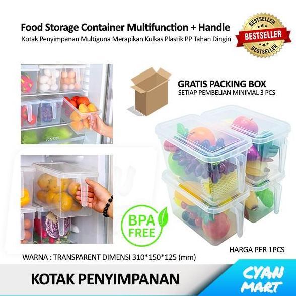 Kotak Makanan Food Storage Box Container Freezer Rak Kulkas Serbaguna