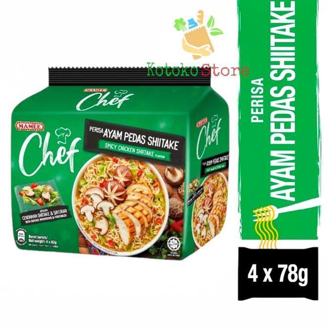 Mamee Chef Tom Yam Thai Lontong Laksa Kari Ayam Pedas Shitake / Mie Instant Mamee Chef 1 Pack