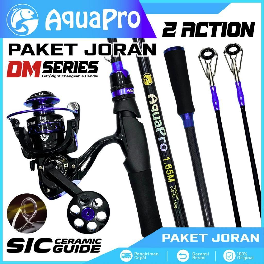 Aquapro Joran Pancing Set 1.6M-2.1M 10-20Lbs Spinning Rod Action 2 Bagian Atas Section Joran M /Ul C