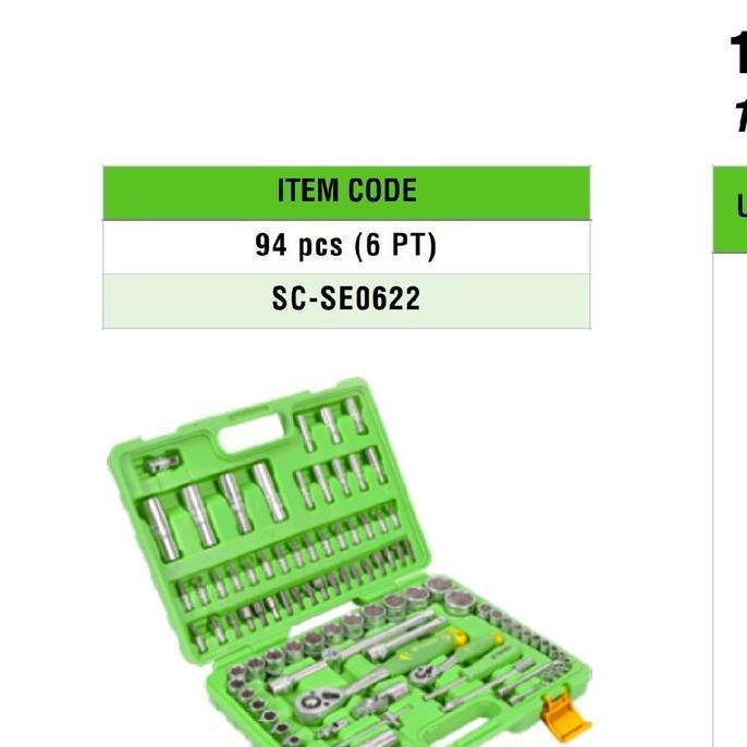 BAJANTEKNO TEKIRO KUNCI SOK SET 94 PCS HAND SOCKET TEKIRO 94PCS