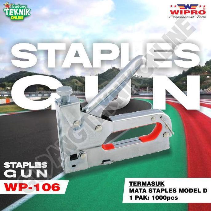 BAJANTEKNO Staples Gun WIPRO WP-106 / Hekter Staples Tembak Jok Paku Tembak Manual Hand Tacker Stapl