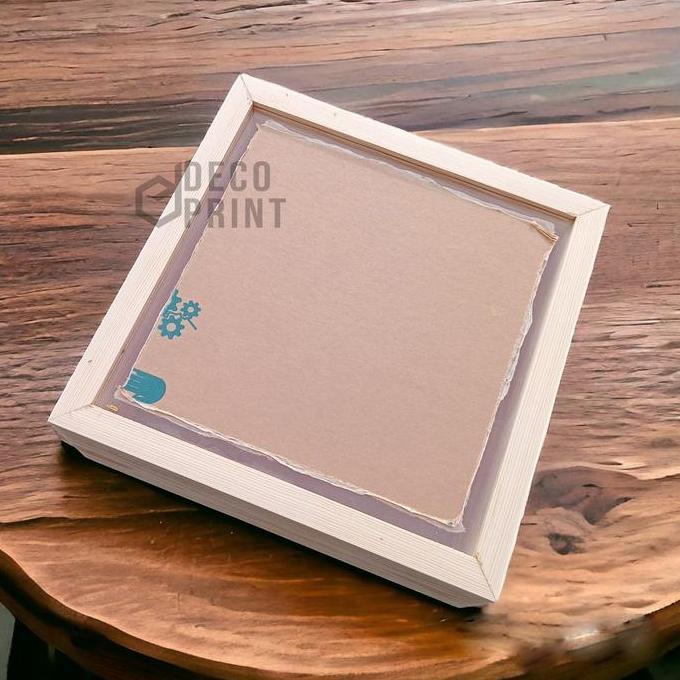 SidsWood [3D207] Pigura 3D Kayu 20x20x7 cm Bingkai Mahar, Perhiasan, Foto, Bunga Kering | Frame Jati