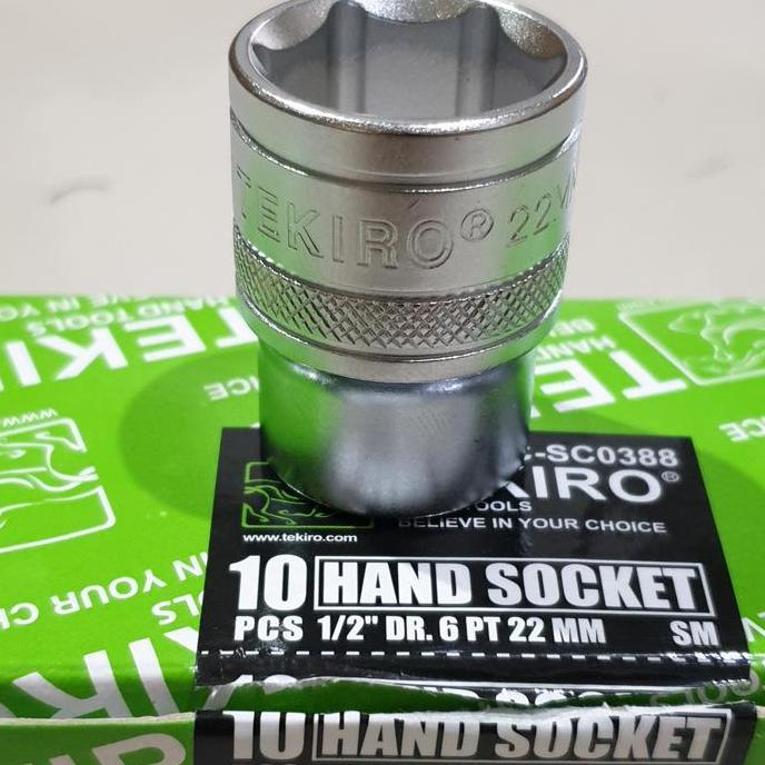 BAJANTEKNO MATA KUNCI SOK 22MM TEKIRO SOCKET SET 22 MM SATUAN 1/2 INCHI
