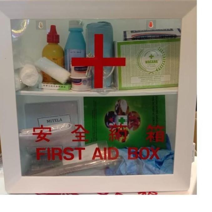Kotak Obat P3K + Isi Lengkap Kotak p3k dinding lengkap