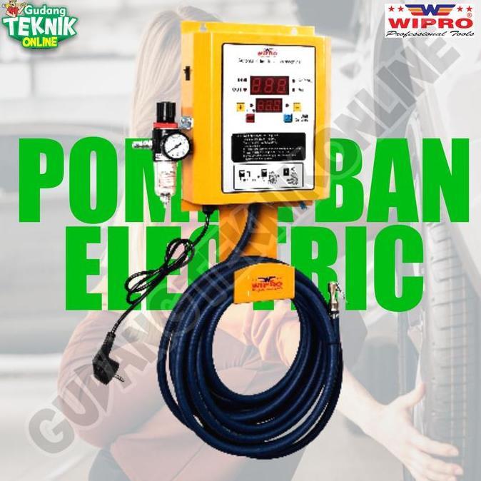 BAJANTEKNO Automatic Tire Inflator WIPRO TN30 / Pompa Isi Angin Ban Motor Mobil Elektrik Pompa Angin