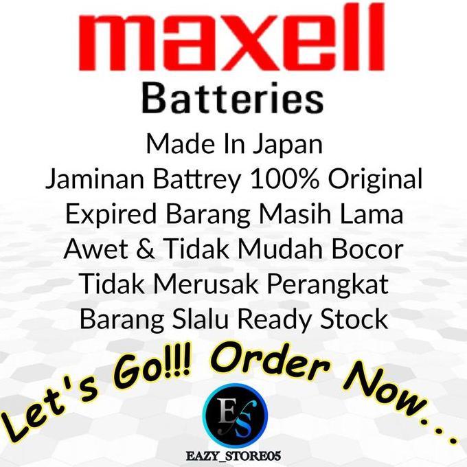 Baterai Maxell CR2032 3V Original Made In Japan Lithium Battery Batre CMOS CR 2032 H