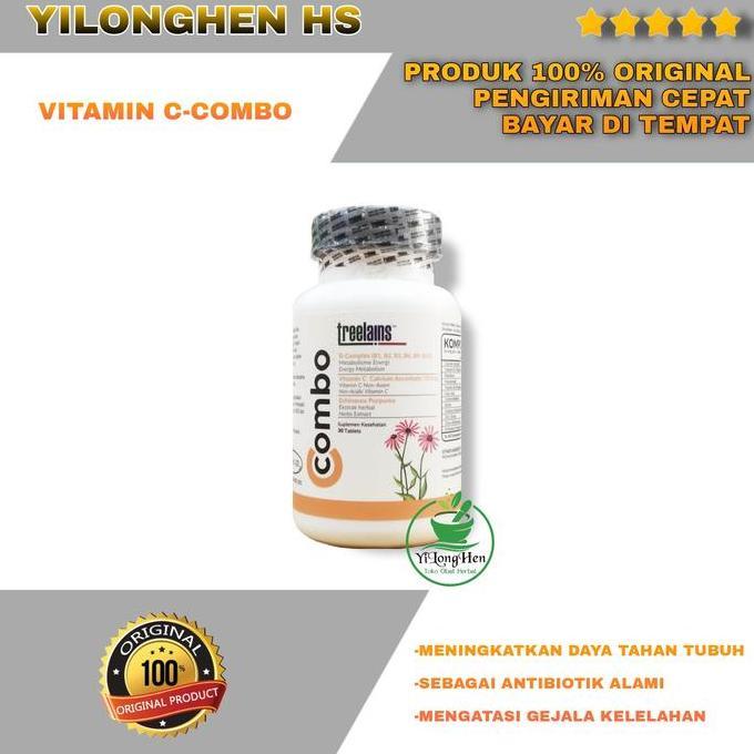 Treelains Vitamin C-Combo 300 mg Isi 30 Tablet C Combo Echinacea