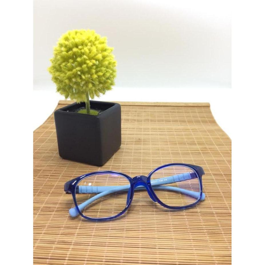 Frame Kacamata Anak Mombi Bahan Lentur paket lensa minus murah