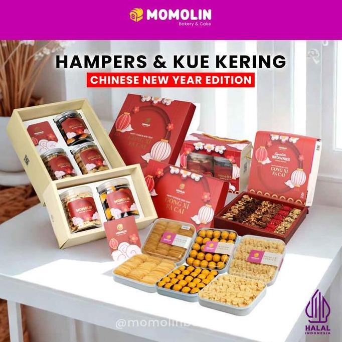 Terlaris Momolin Bakery Prosperity Hampers Imlek - Parcel Chinese New Year Cny