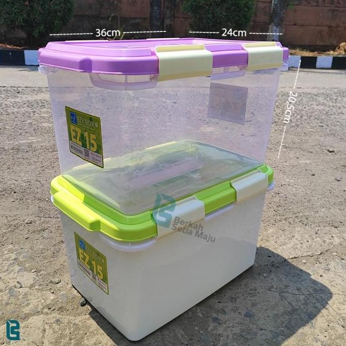 CONTAINER BOX PLASTIK KECIL EZY KAPASITAS 15 LITER