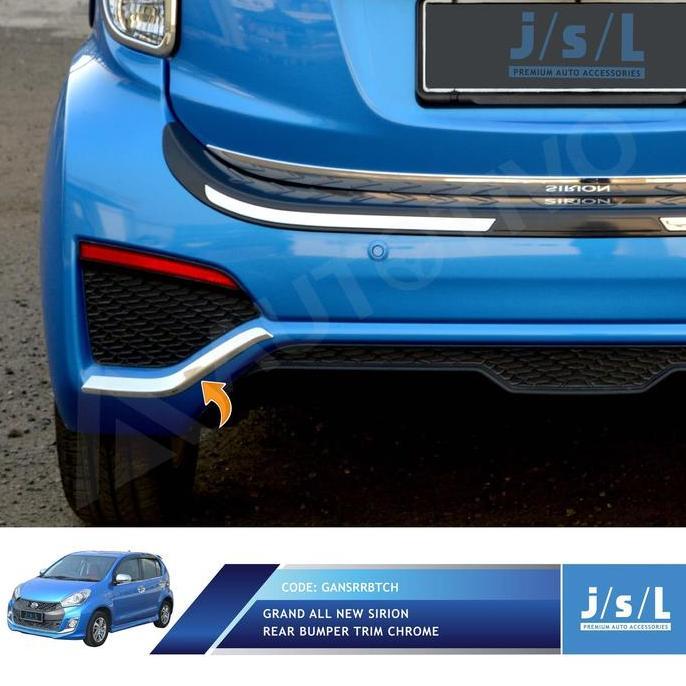 Grand All New Sirion List Bumper Belakang Jsl/Rear Bumper Trim Chrome Restock