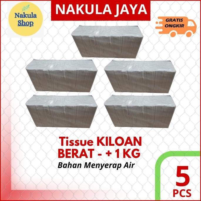 Nandiaoktaverisyah - 5 Pcs Tissue Kiloan Facial 1 gram / Tissue 1 kg / Tisu 1 gr
