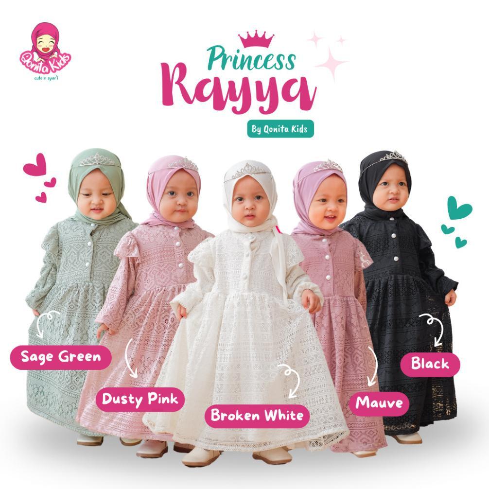 Princes Raya Set (0 - 10th) Gamis Anak Perempuan Brokat baju lebaran gamis anak mewah adem gamis put