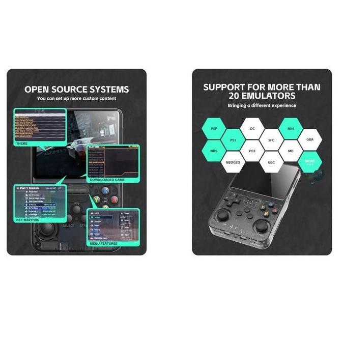 Ydisuher - Retro Handheld R36S Multi Console | 128Gb Game Console Retro Gameboy Gimbot Gamebot Gamew