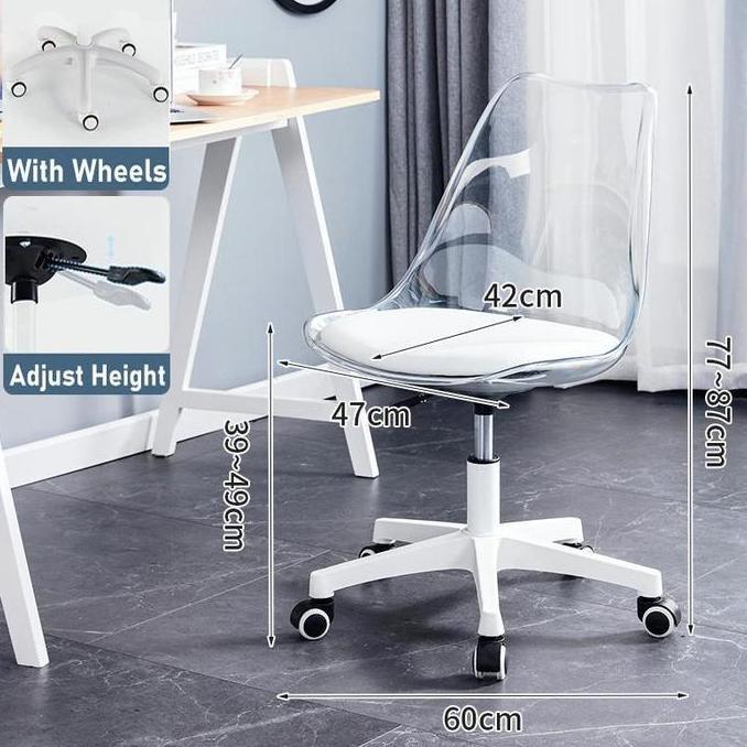 TERLARIS - Kursi Komputer Rumah & Asrama Kursi Sandaran Ergonomis Sederhana Nyaman Dipakai Lama untu