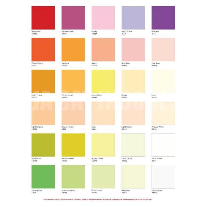 Colorbit- Cat Tembok Interior Dulux Catylac Putih 1501 / Warna Catalog 25Kg Pail