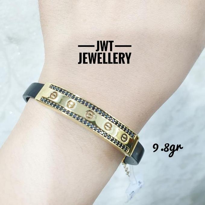 GELANG TANGAN RANTAI TALI EMAS ITALY  PRIA WANITA KARTIER KARTIR PLAT KEREN STYLISH UNISEX