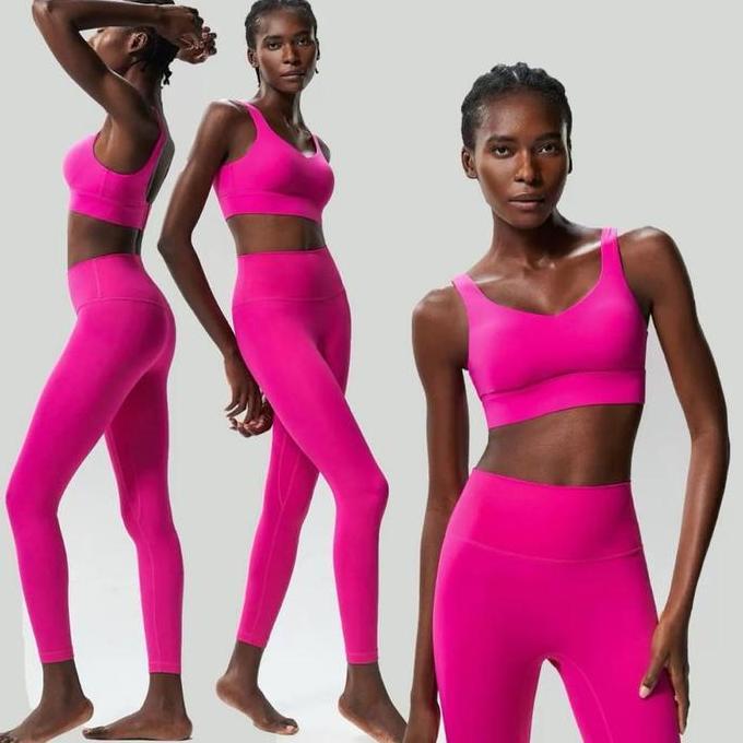 TERLARIS - TIFFANY SET DIJUAL TERPISAH Set Sports Bra dan Legging Bahan Premium Lycra - High Impact