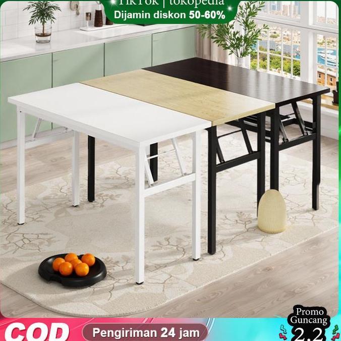 BEBAS ONGKIR - AK [COD] Flipper Table Meja Makan Lipat Set Koper Camping Outdoor Portable meja lipat