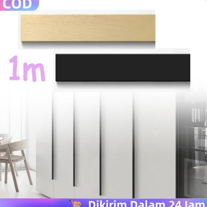 TERBARU - 1 Meter Handle Lemari Minimalis Tarikan Laci Minimalis Tarikan Pintu Lemari Gagang Pintu L