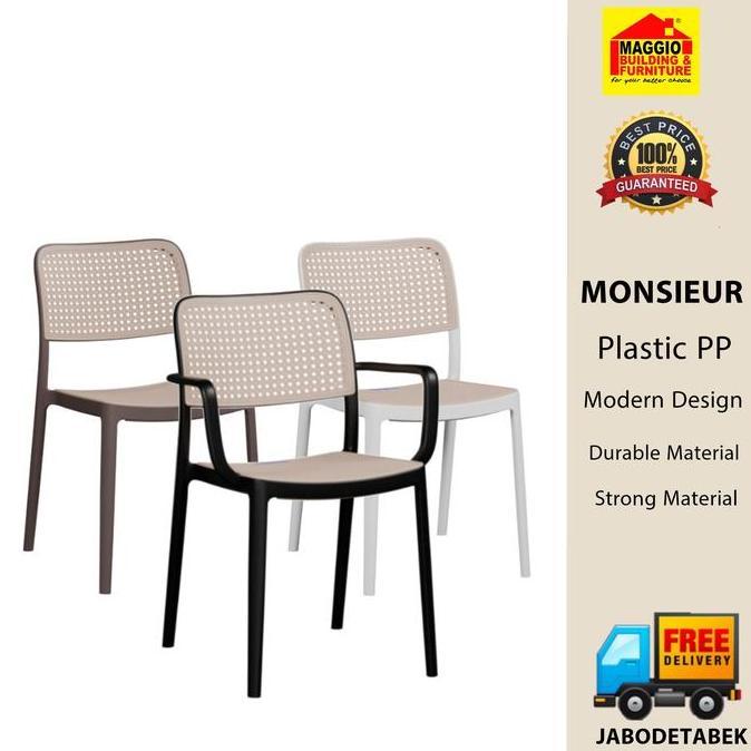 KURSI PLASTIK OLYMPLAST - KURSI TERAS - KURSI MAKAN - MONSIEUR - OLYMPLAST