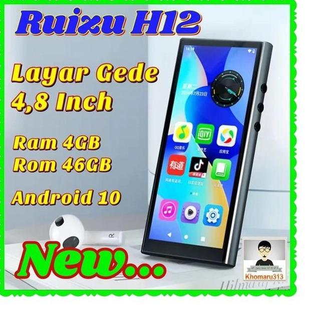 TERBARU - Ruizu H12 H10 4Gb+ 64Gb Wifi 5G Android 10 Download Sportify Youtube Bluetooth Touchscreen