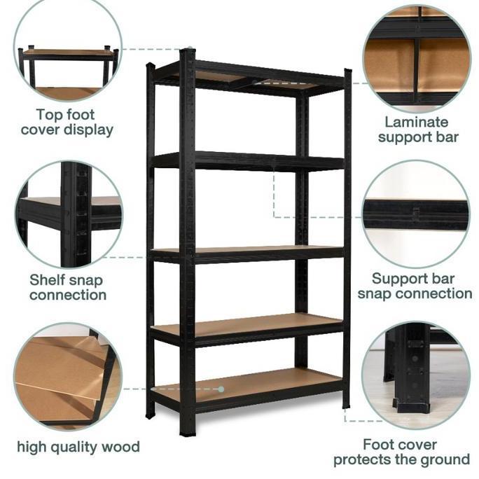 Rak Besi Siku Lubang/Rak Gudang/ Rak besi /Rak susun 3/4/5 /Rak Dapur/Rak Supermarket Serbaguna /rak