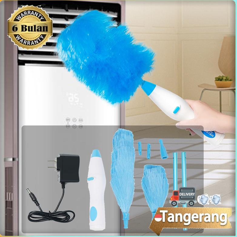 Kemoceng Elektrik Penghilangan Debu Wireless USB Rechargable Alat Pembersih Rumah Kemoceng Bulu Micr