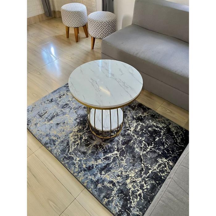 Karpet {Makassar} Karpet Malaysia Motif Minimalis & Kembang Ukuran 95X140 Karpet Mini  Bawah Meja Ti