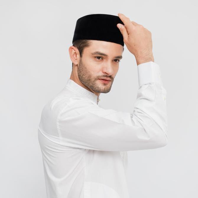 BHS PROMO PECI SONGKOK BHS CLASSIC AC PECI PRESIDENT SANTRI PREMIUM HITAM POLOS TINGGI 9 KUALITAS TE