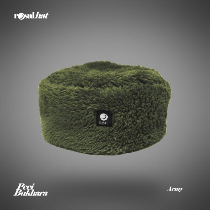 Peci Bukhara Bulu Rusia | Peci Bukhara Rosal | Peci Sholat Harian Muslim Murah | Peci Sholat Bulu