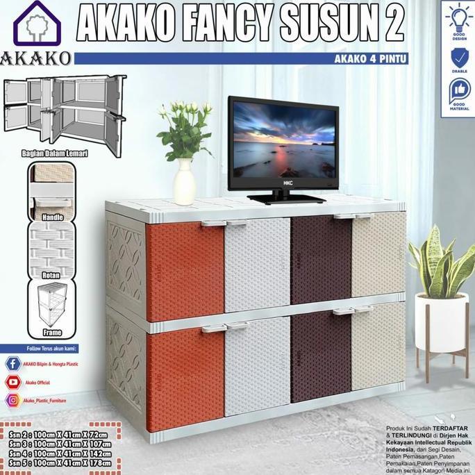 PROMO - Lemari Plastik Fancy Akako Lemari Bufet