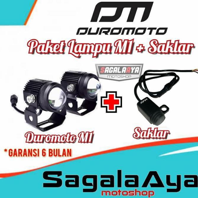 TERBARU - paket lampu duromoto M1 M 1 dan saklar original lampu led sorot kabut