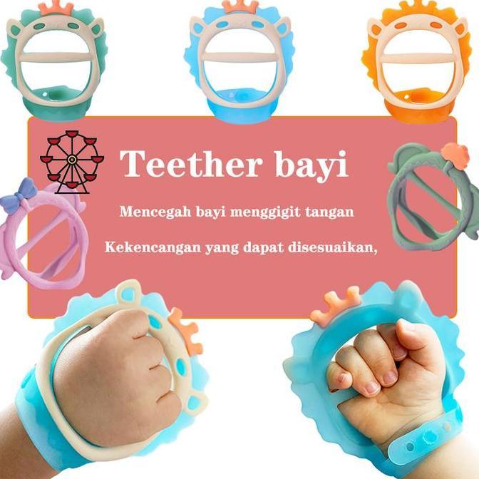 Teether Bayi/Gelang Bayi Teether/Tongkat Geraham Ta Dimensi Anti Makan Tangan/Teether Kreatif/Teether Silikon Genggam/Bahan Silikon Bpa Free