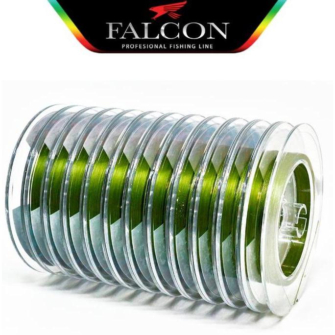 TERMURAH - Falcon Senar Pancing PE X8 Falcon SEA Hunter STRIKE 300M PAKET 3 ROLL Micro HD Coated Lem