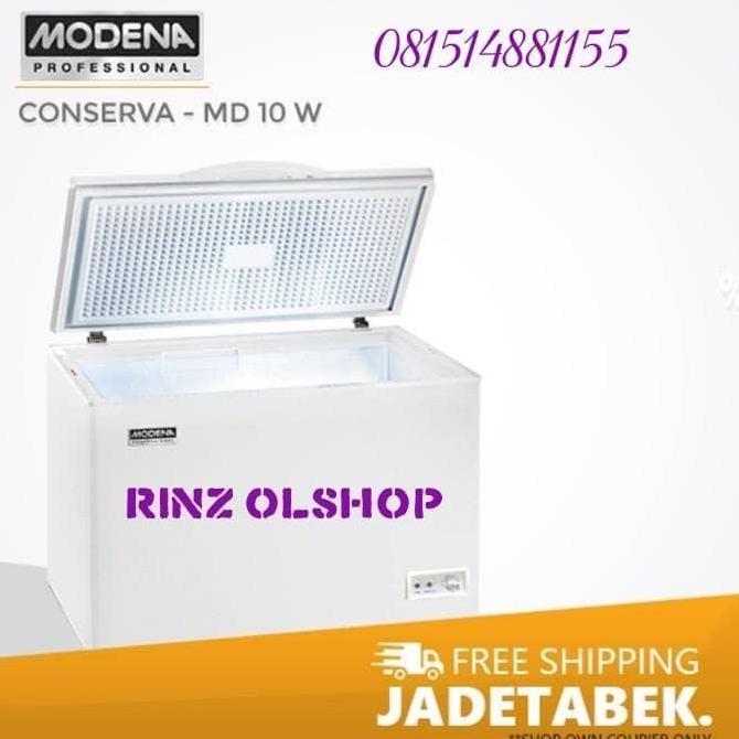 CHEST FREEZER MODENA CONSERVA MD-10 W (TERBAIK) (TERBARU) (TERMURAH)