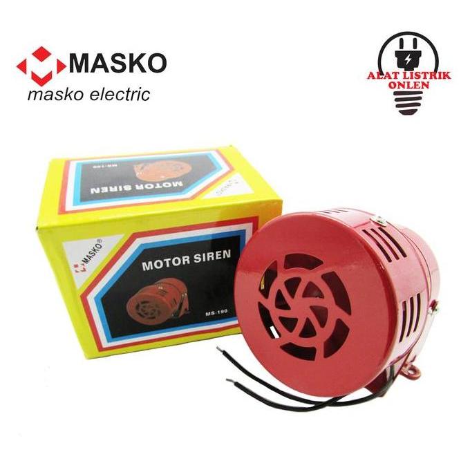 TERMURAH - MINI ALARM SIRINE MS-190 220VAC MASKO SIRIN BEL BELL MS 190 MS190 BABY
