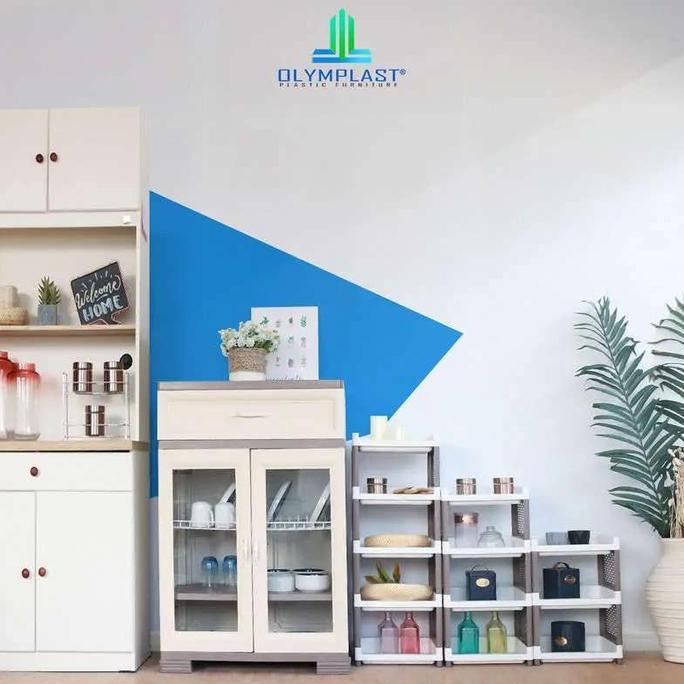Olymplast Rak Susun Plastik / Rak Buku / Rak Serbaguna - RSO (TERBAIK) (TERBARU) (TERMURAH)